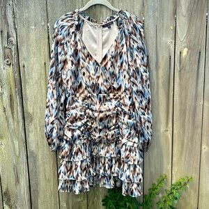 Anthropologie Feminine Dress Skies Are Blue Tier Skirt Women’s Size Medium